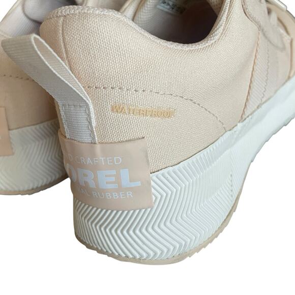 SOREL Out N About III Women Size 9 Peach Low Waterproof Canvas Platform Sneakers - Picture 7 of 9